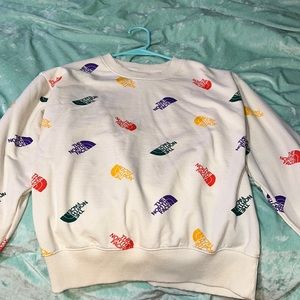 North face crew neck sweater
